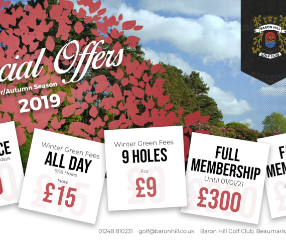 Baron Hill Golf Club Special Offers
